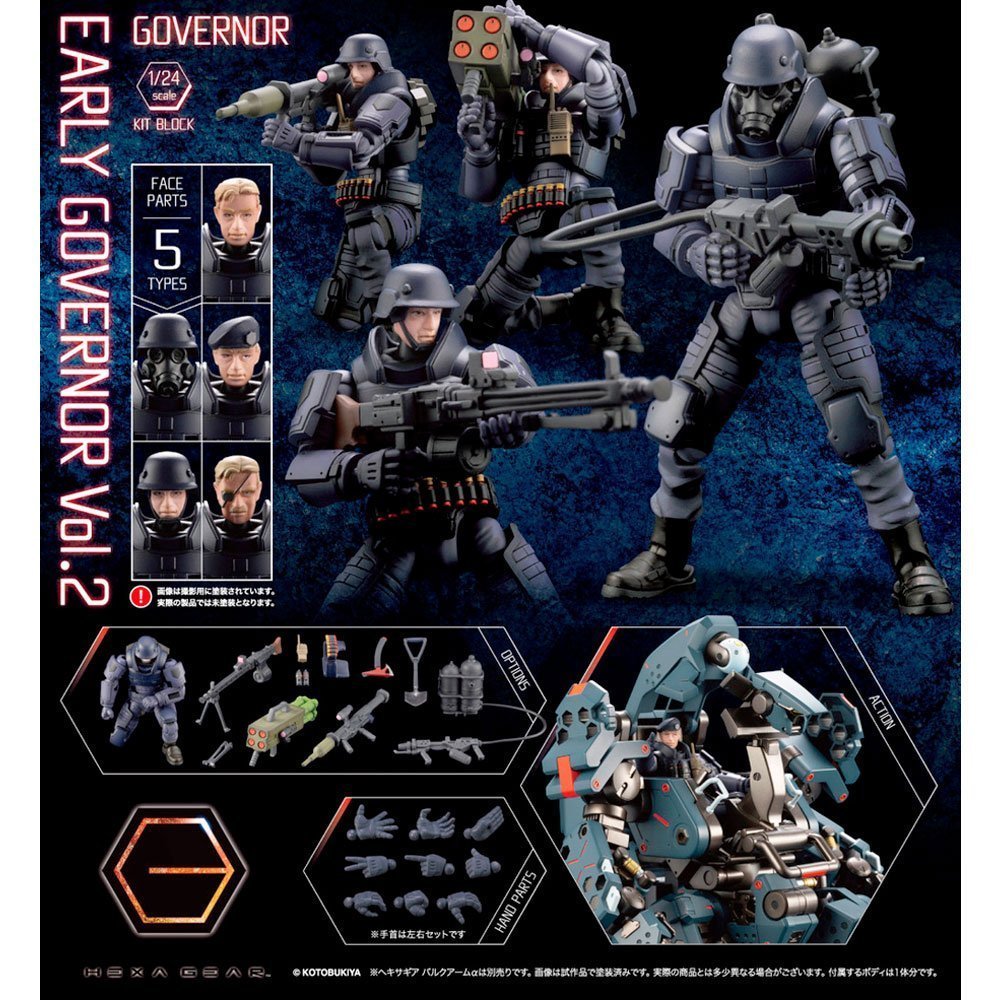 KOTOBUKIYA 1/24 HEXA GEAR EARLY GOVERNOR VOL.2 KOTOBUKIYA 1/24 HEXA GEAR EARLY GOVERNOR VOL.2
